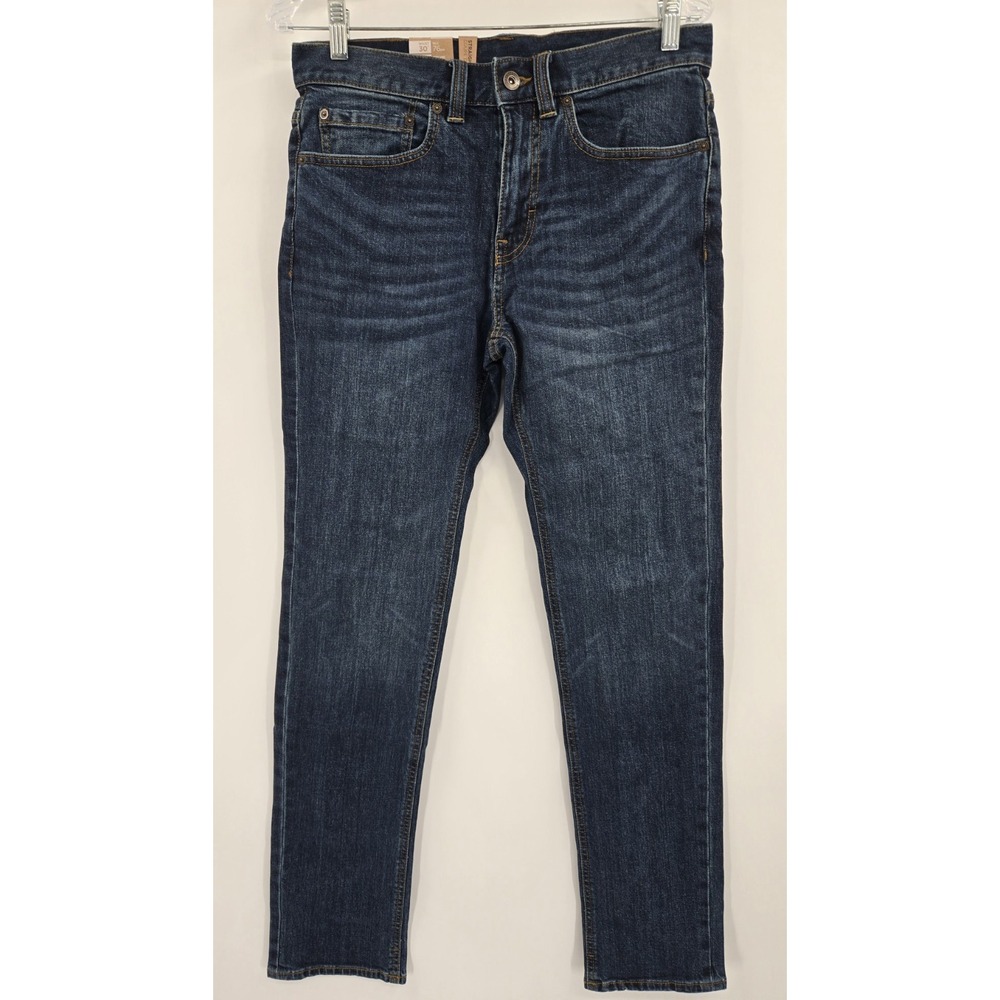 PrAna Jeans Mens‎ 30x34 Straight Leg Feener Fit Light Blue Organic Denim